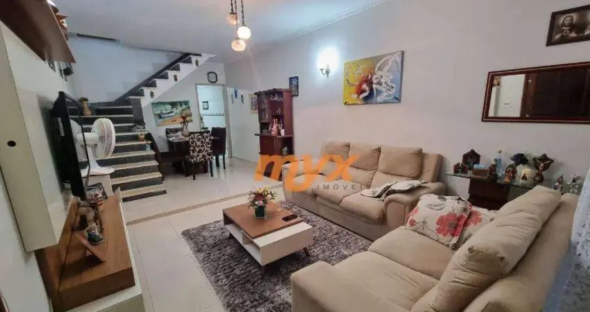 Casa com 3 dormitórios à venda, 124 m² por r$ 425.000,00 - vila cascatinha - são vicente/sp