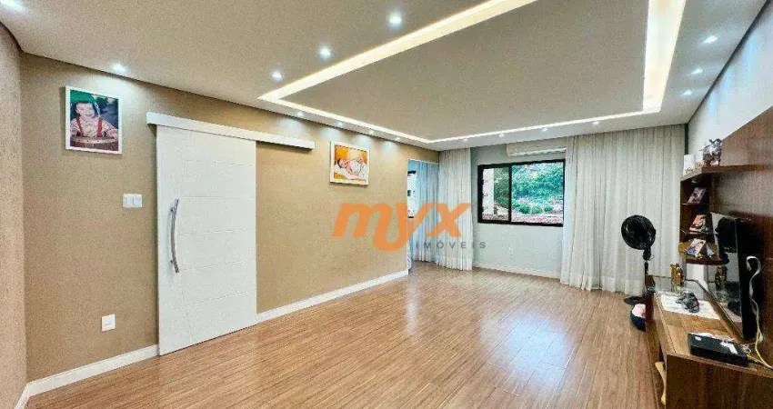 Apartamento com 2 dormitórios à venda, 105 m² por r$ 625.000,00 - marapé - santos/sp