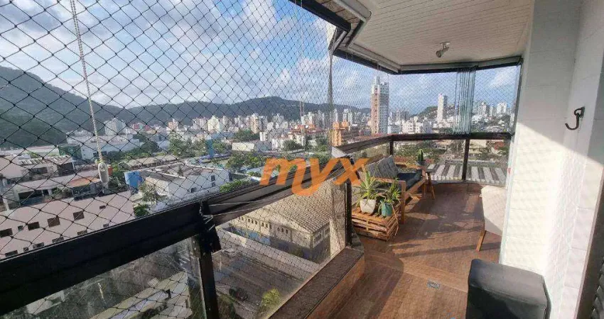 Apartamento com 3 dormitórios à venda, 95 m² por r$ 900.000,00 - jardim tejereba - guarujá/sp