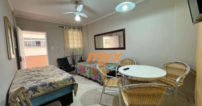 Apartamento com 1 dormitório para alugar, 45 m² por r$ 3.000,00/mês - josé menino - santos/sp