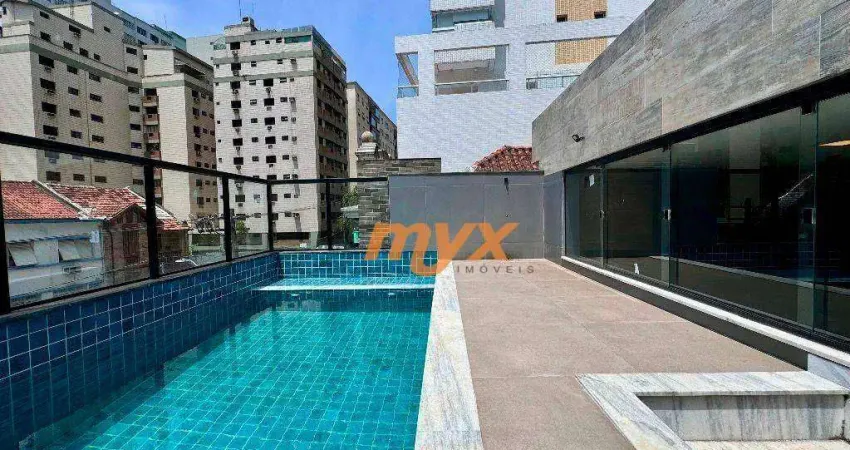 Casa com 3 dormitórios à venda, 280 m² por r$ 2.180.000,00 - embaré - santos/sp