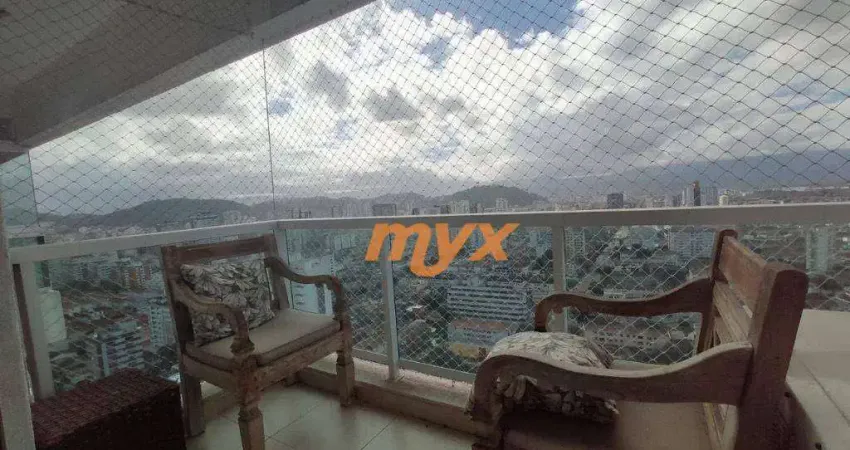 Apartamento com 1 dormitório à venda, 47 m² por r$ 600.000,00 - boqueirão - santos/sp