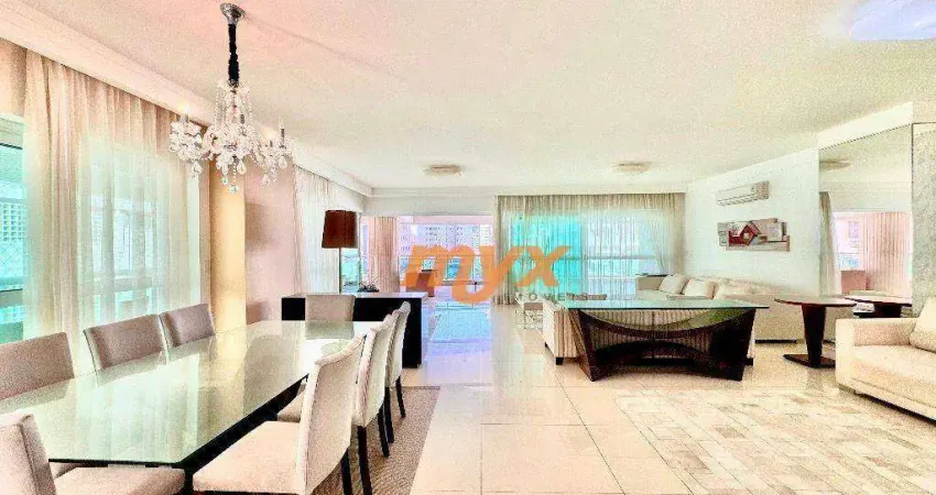 Apartamento com 4 dormitórios, 360 m² - venda por r$ 5.500.000,00 ou aluguel por r$ 30.000,00/mês - gonzaga - santos/sp
