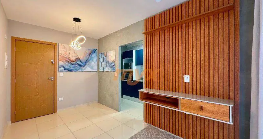 Apartamento com 2 dormitórios para alugar, 60 m² por r$ 4.000,00/mês - boqueirão - praia grande/sp