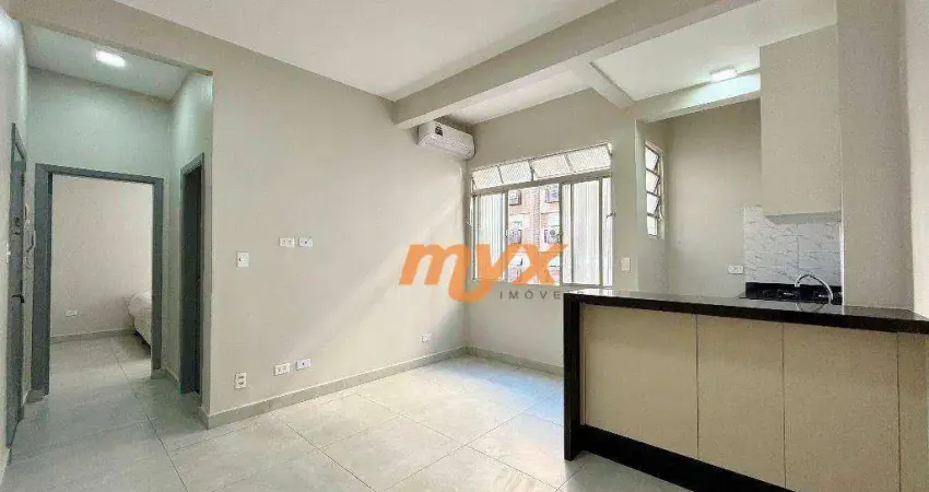 Apartamento com 1 dormitório à venda, 42 m² por r$ 425.000,00 - ponta da praia - santos/sp