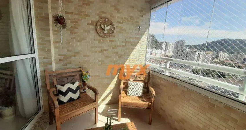 Apartamento com 3 dormitórios à venda, 95 m² por r$ 1.160.000,00 - josé menino - santos/sp