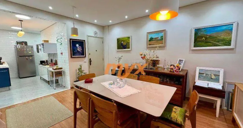 Apartamento com 3 dormitórios à venda, 113 m² por r$ 1.100.000,00 - gonzaga - santos/sp