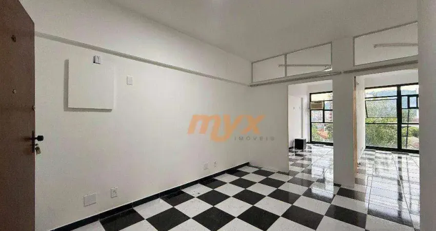 Sala para alugar, 54 m² por r$ 2.600,00/mês - encruzilhada - santos/sp