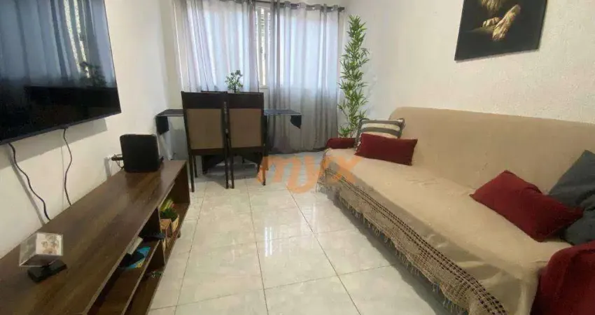 Apartamento com 1 dormitório à venda, 52 m² por r$ 349.000,00 - marapé - santos/sp