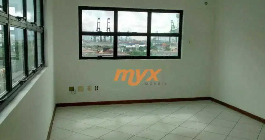 Sala para alugar, 45 m² por r$ 2.500,00/mês - aparecida - santos/sp