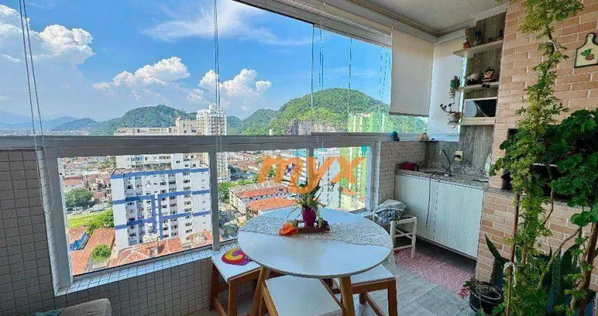 Apartamento com 2 dormitórios à venda, 77 m² por r$ 735.000,00 - centro - são vicente/sp