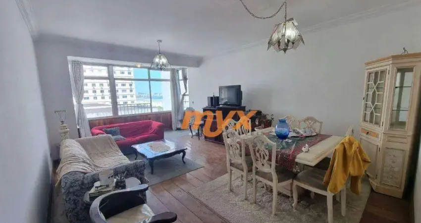 Apartamento com 2 dormitórios à venda, 160 m² por r$ 850.000,00 - josé menino - santos/sp