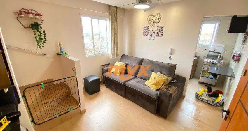 Apartamento com 2 dormitórios à venda, 42 m² por r$ 190.000,00 - parque são vicente - são vicente/sp