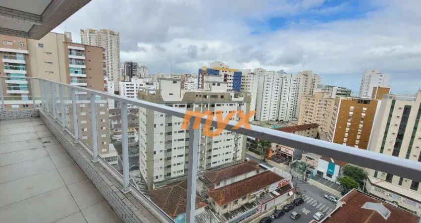 Apartamento com 1 dormitório à venda, 58 m² por r$ 785.000,00 - boqueirão - santos/sp