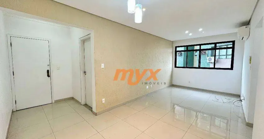 Apartamento com 3 dormitórios à venda, 100 m² por r$ 520.000,00 - macuco - santos/sp