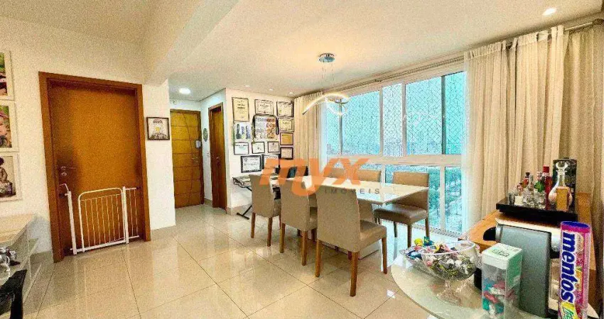 Apartamento com 3 dormitórios à venda, 100 m² por r$ 890.000,00 - marapé - santos/sp