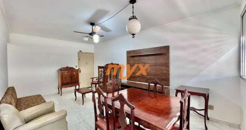 Apartamento com 2 dormitórios à venda, 95 m² por r$ 490.000,00 - gonzaga - santos/sp