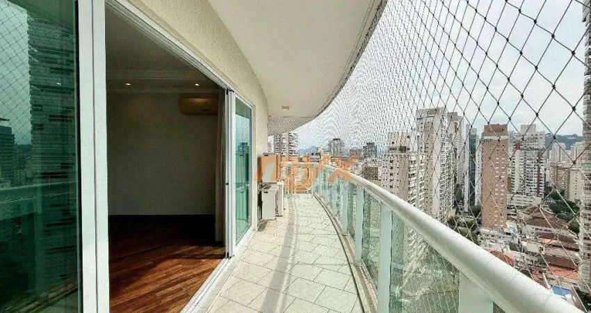 Apartamento com 3 dormitórios à venda, 120 m² por r$ 1.400.000,00 - vila rica - santos/sp