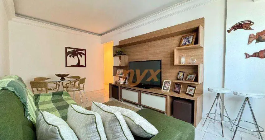 Apartamento com 2 dormitórios para alugar, 93 m² por r$ 5.900,00/mês - aparecida - santos/sp