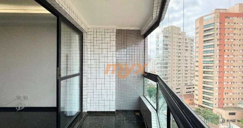 Apartamento com 3 dormitórios à venda, 125 m² por r$ 1.090.000,00 - boqueirão - santos/sp