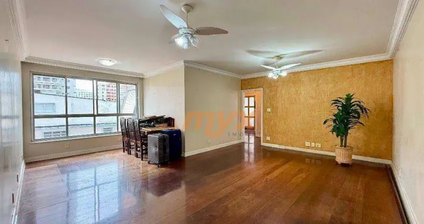 Apartamento com 3 dormitórios à venda, 150 m² por r$ 1.000.000,00 - gonzaga - santos/sp