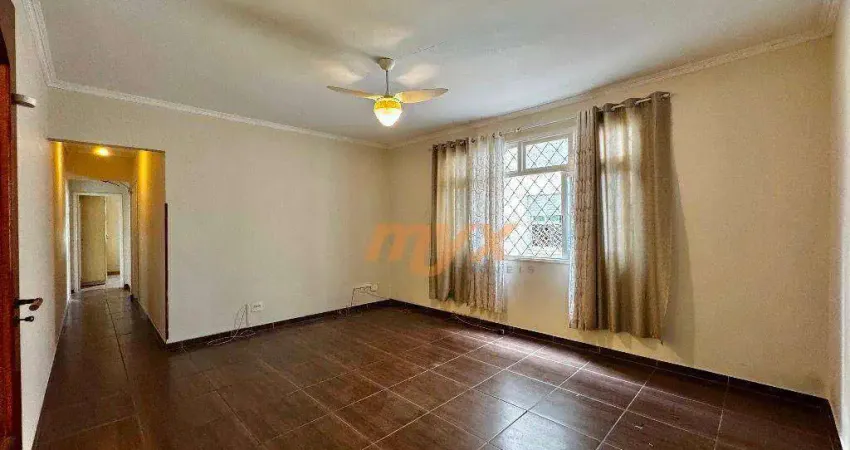 Apartamento com 3 dormitórios para alugar, 130 m² - gonzaga - santos/sp