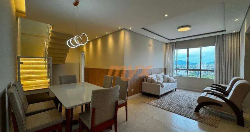 Cobertura com 3 dormitórios à venda, 240 m² por r$ 1.190.000,00 - aparecida - santos/sp