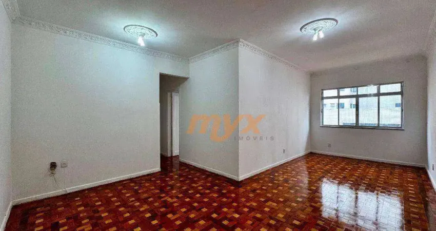 Apartamento com 3 dormitórios à venda, 143 m² por r$ 740.000,00 - pompéia - santos/sp
