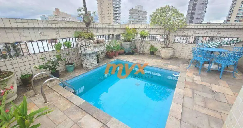 Cobertura com 3 dormitórios à venda, 300 m² por r$ 1.500.000,00 - gonzaga - santos/sp