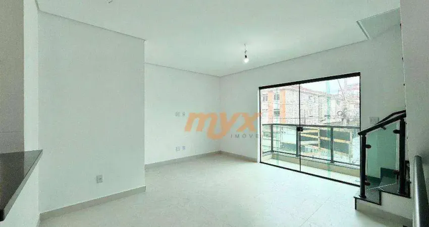 Casa com 2 dormitórios à venda, 90 m² por r$ 745.000,00 - campo grande - santos/sp