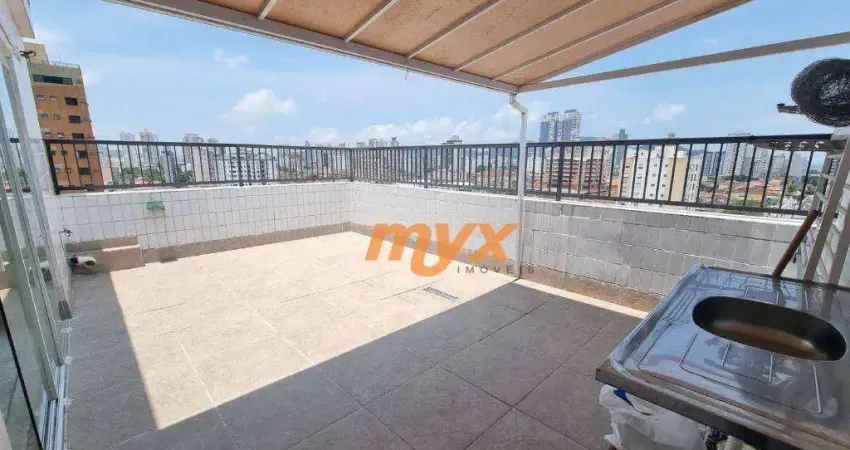 Cobertura com 2 dormitórios à venda, 145 m² por r$ 790.000,00 - aparecida - santos/sp