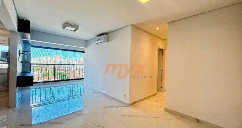 Apartamento com 3 dormitórios para alugar, 84 m² por r$ 6.000,00/mês - marapé - santos/sp