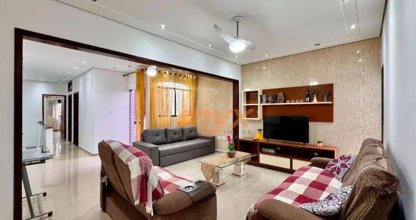 Casa com 4 dormitórios para alugar, 180 m² por r$ 5.500,00/mês - campo grande - santos/sp