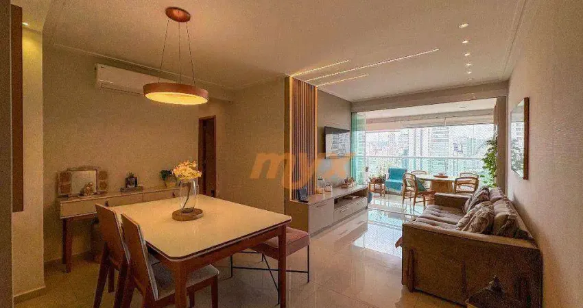 Apartamento com 2 dormitórios à venda, 119 m² por r$ 1.850.000,00 - embaré - santos/sp