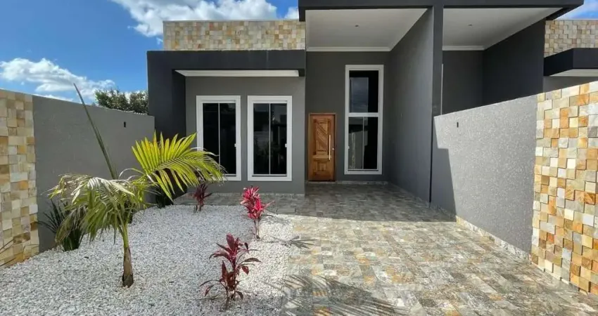 Ótima casa com 96,50m² em condomínio no bairro Nações em Fazenda Rio Grande com 3 quartos(1 suíte) R$ 590.000,00