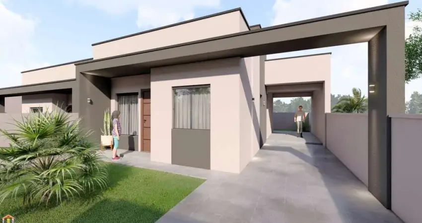 Ótimas Casas no Jardim Itália em Contenda com 62,80m² 02 quartos com opção para o terceiro