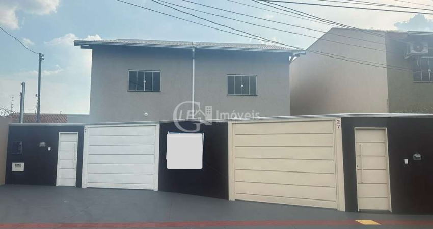 Casa à venda em Campo Grande-MS, no Portal do Panamá: 3 quartos, 1 suíte, 1 sala, 3 banheiros, 3 vagas de garagem e 124m².