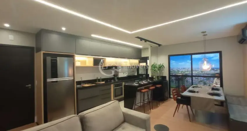Imperdível oportunidade: Apartamento à venda em Campo Grande-MS, bairro Tiradentes, 2 quartos, 1 suíte, 2 salas, 1 banheiro, 1 vaga, 65m².