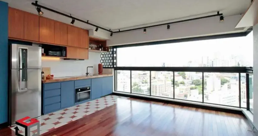 Apartamento de 35 M², todo mobiliado, ampla sala, 1 dormitório, 1 vaga - Bela Vista - São Paulo