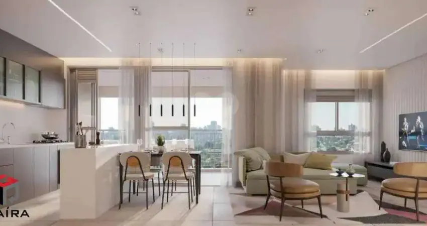 Apartamento Vila Mariana, metrô Santa Cruz, 73 m², 2 quartos, 1 suíte, varanda gourmet, cozinha americana, sala, lavanderia, 1 vaga e lazer completo.