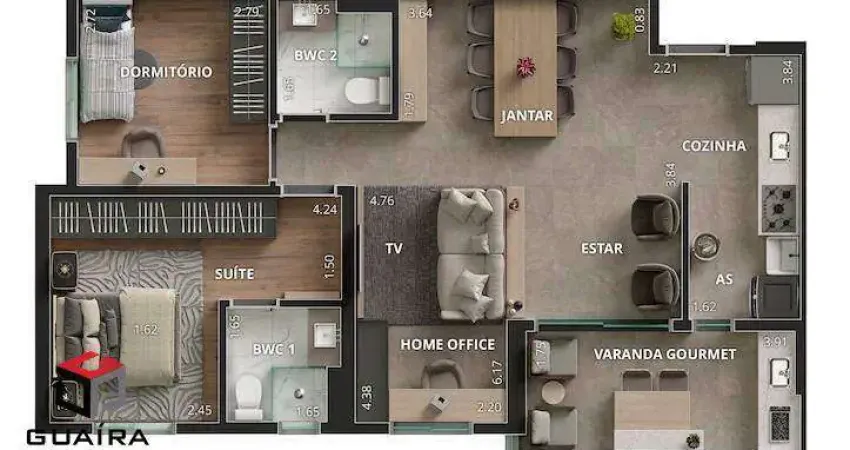 Apartamento em contrução próximo ao Shopping Metrópole R$870.000,00