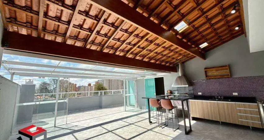 Cobertura à venda 3 quartos 1 suíte 2 vagas valparaíso - santo andré - sp