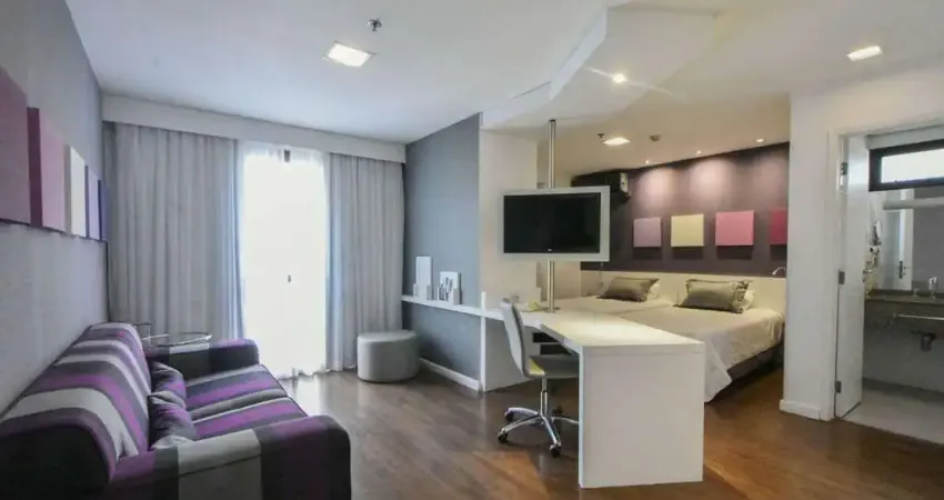 Apartamento mobiliado com 33,60m², paraíso- são paulo- sp.