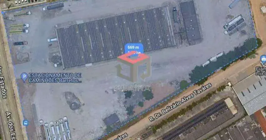 Terreno à venda na Avenida dos Estados, 1211, Vila Metalúrgica, Santo André