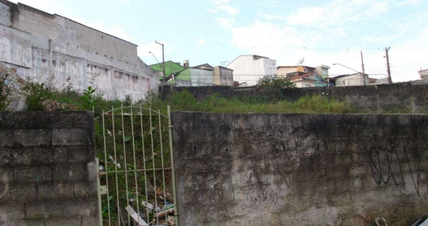 Terreno à venda na Rua Pederneiras, Vila Palmares, Santo André