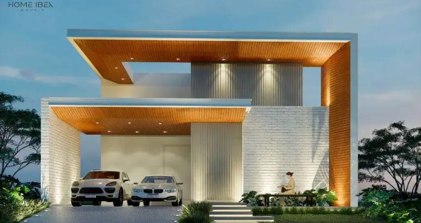 Casa à venda em paulínia, parque brasil 500, com 4 suítes, com 211.78 m², residencial santorini