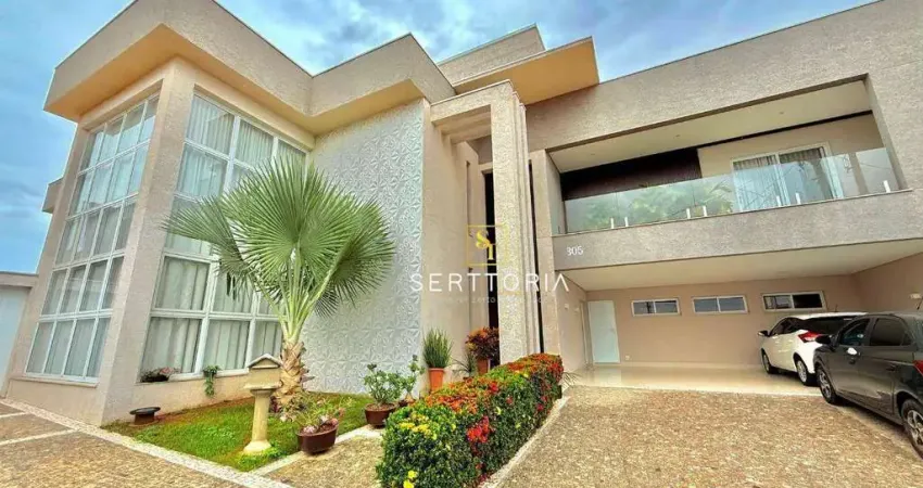 Casa com 3 dormitórios para alugar, 440 m² por r$ 12.595/mês - no condomínio jardim de mônaco - hortolândia/sp