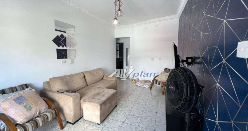 Apartamento com 2 dormitórios à venda, 60 m² por R$ 370.000,00 - Aparecida - Santos/SP