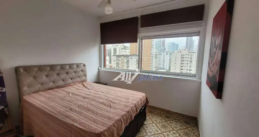 Apartamento com 1 dormitório para alugar por r$ 2.300/mês - gonzaga - santos/sp