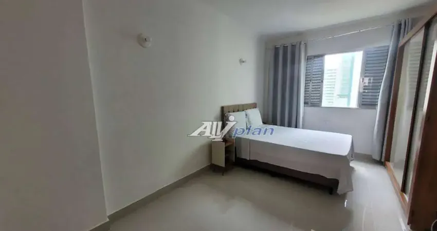 Kitnet com 1 dormitório para alugar, 32 m² por r$ 3.200/mês - gonzaga - santos/sp